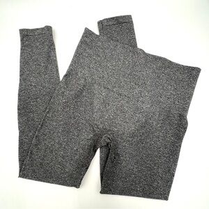 Spanx Gray Heathered Leggings Size XL Seamless Style